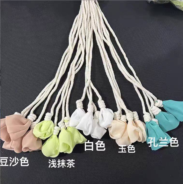 初雨窗饰新款窗帘绑带棉绳雪纺花苞扎带,居家布艺,窗帘绑带,淘宝优惠券,粉丝福利购,淘宝优惠卷