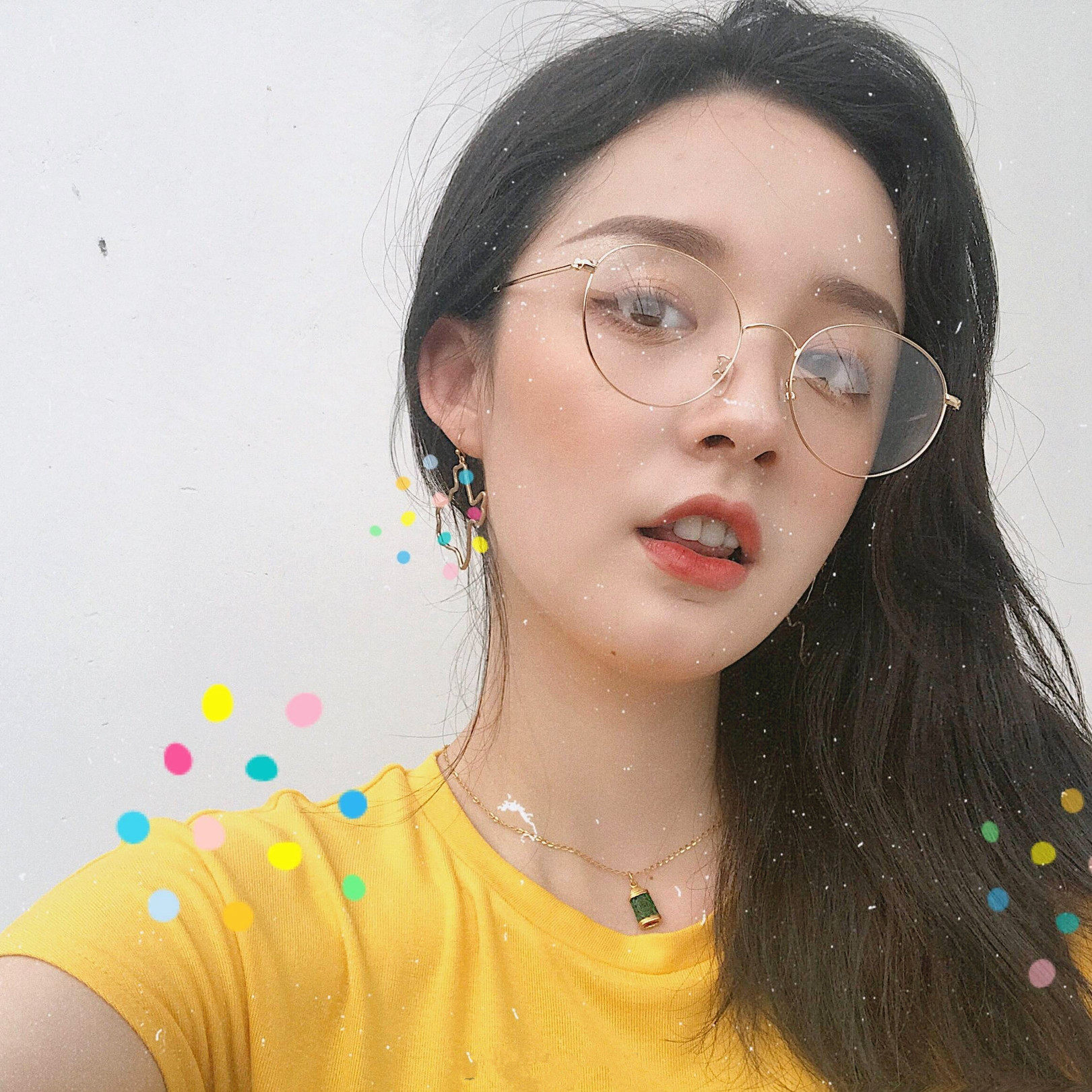 文艺圆框素颜超轻金属眼睛框架女韩版复古配平光镜大框眼镜近视男