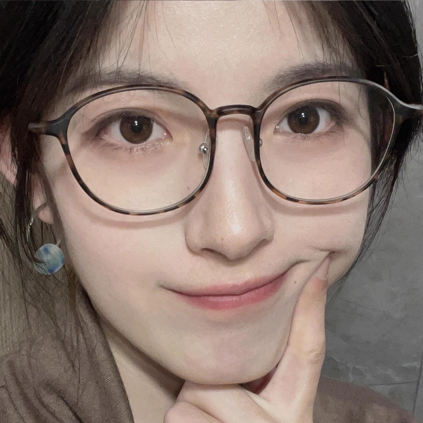 超轻tr90茶色近视眼镜框女可配度数防蓝光镜架专业网上配散光镜片