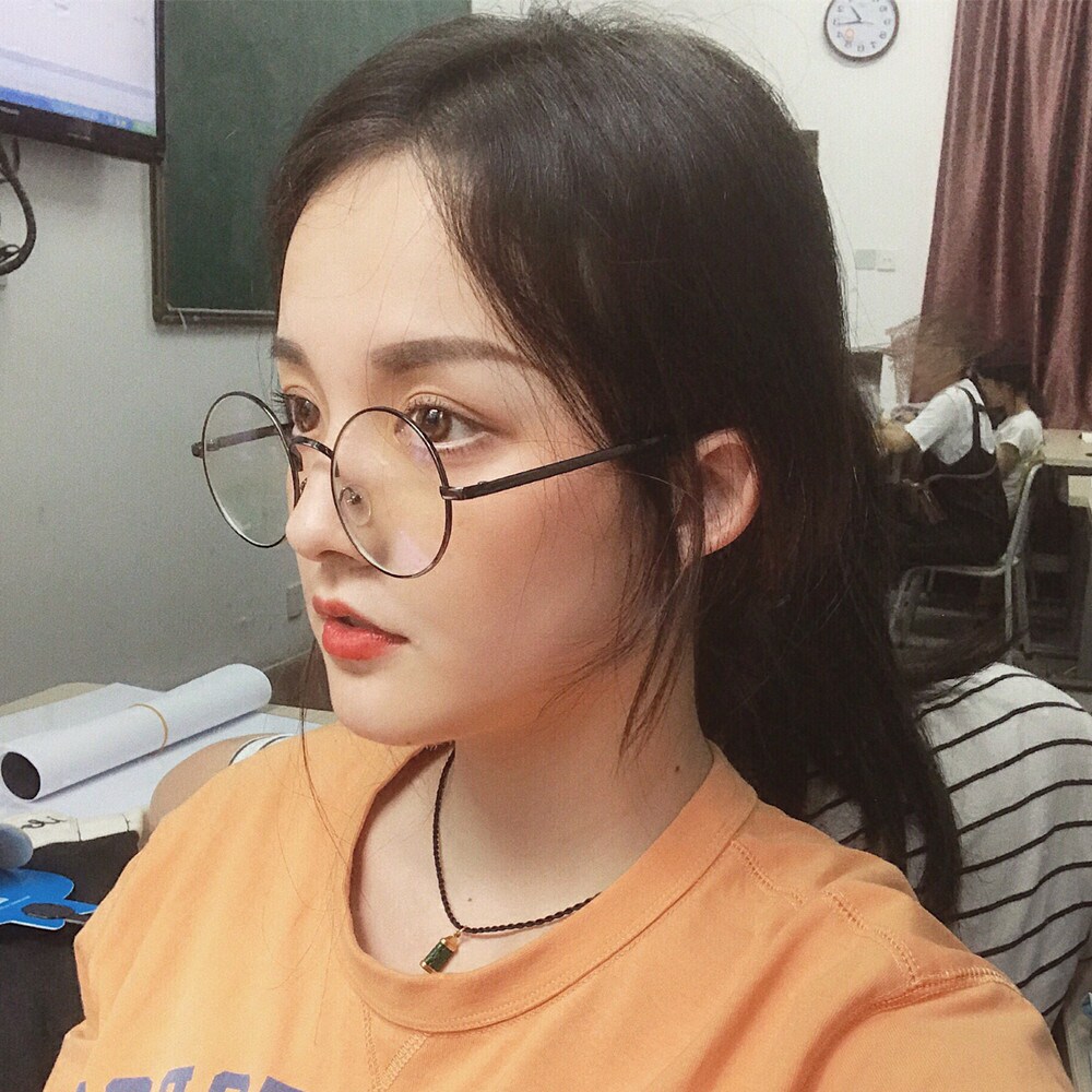 韩国纯圆潮文艺金属平光镜框复古眼镜框男女圆框装饰近视眼镜架