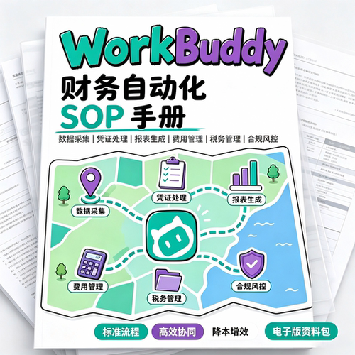 WorkBuddy财务自动化SOP手册数据报表税务合规风控电子版资料包