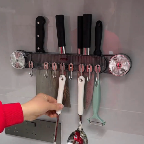 厨房刀架置物架2025新款壁挂式家用多功能壁挂刀具收纳架挂钩收纳