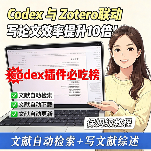 Codex与Zotero联动教程文献检索综述写作保姆级实操资料
