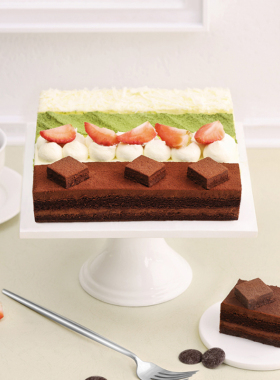 诺心四拼悠乐生日蛋糕巧克力奶油慕斯草莓抹茶聚会纪念日同城配送