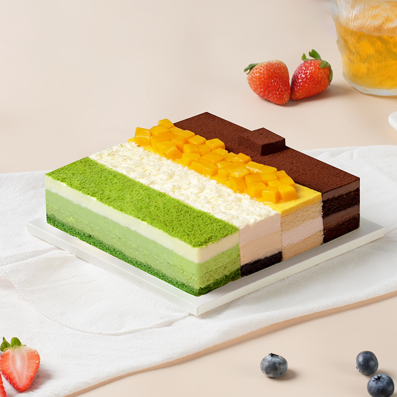 诺心星云知秋生日蛋糕巧克力奶油慕芒果抹茶聚会纪念日同城配送