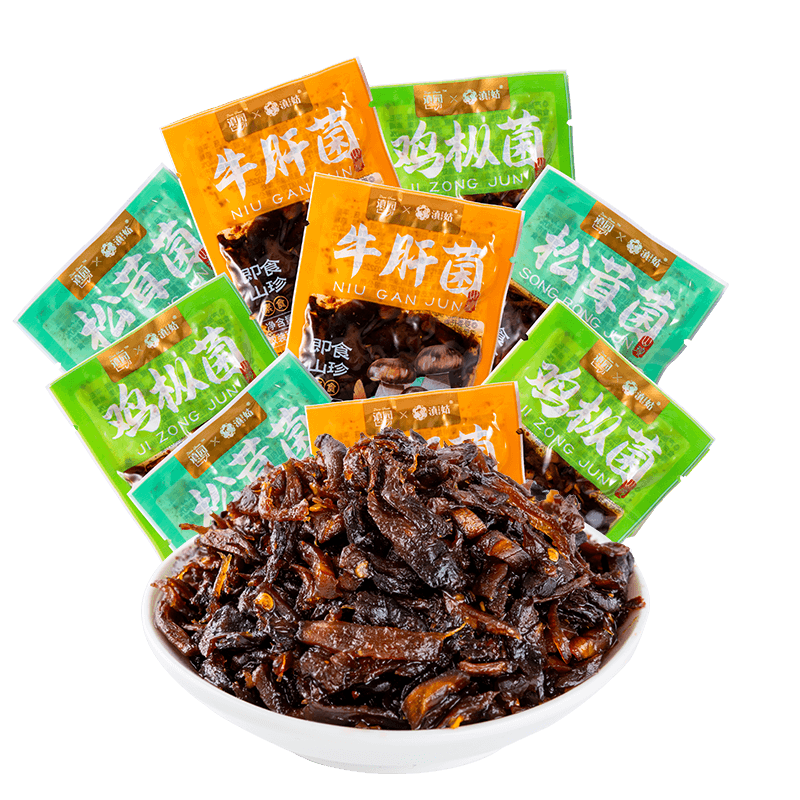 滇园小袋装即食菌鸡枞牛肝松茸菌