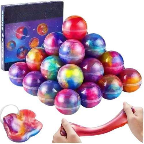 太空珠光史莱姆星空水晶泥slime橡皮泥炫彩圆球彩泥玩具