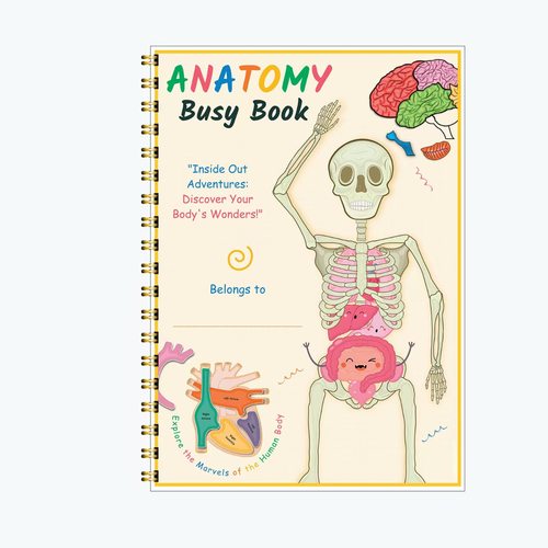 Human Anatomy Busy Book人体解剖学活书儿童启蒙教育手工
