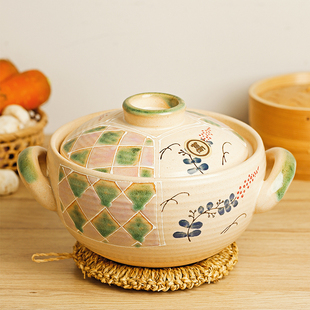 万土烧老式土锅家用煲汤砂锅煮粥陶瓷陶土汤锅沙锅送礼明火燃气灶