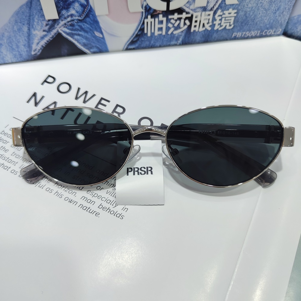 帕莎太阳镜2025年新款杨超越同款复古小框猫眼女防紫外线PS2075