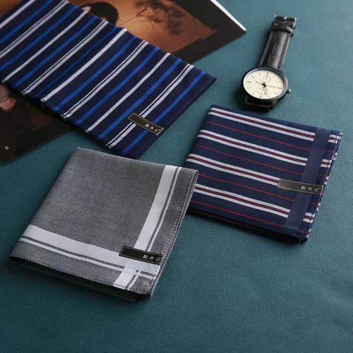 Мужской хлопковый зимний носовой платок, хорошо впитывает воду, 48см, 2023