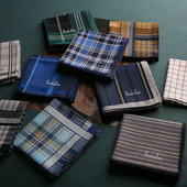 和木记曼哈顿男士 高端手帕纯棉随身擦汗方巾全棉吸水手绢礼物