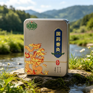 正品国药香灸沉香雄峰天下铁盒薄荷香熏发酵颗粒