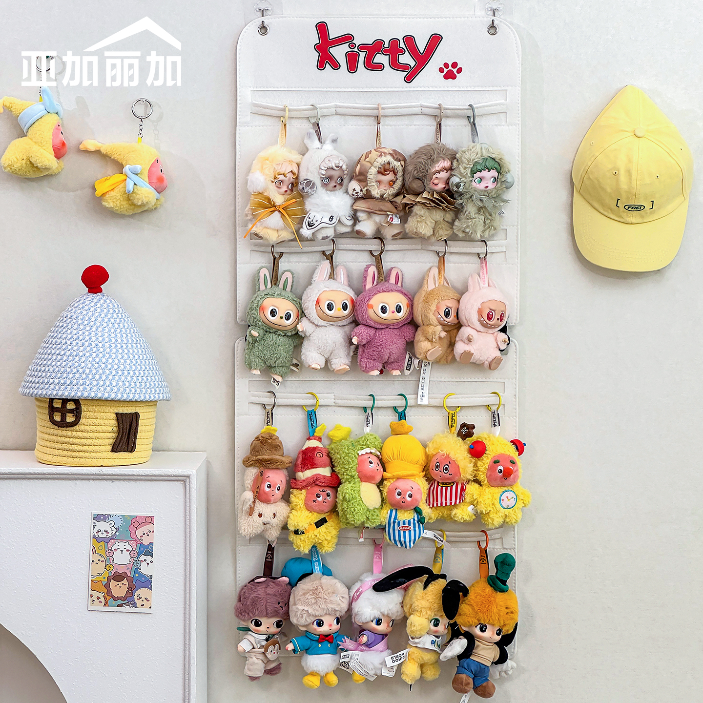 挂式大容量娃娃收纳展示架