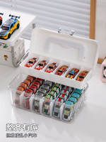 Alloy model of car storage box 1:64 Hot Wheels, multi-compartment children's toy car display stand, multi-compartment arrangement thumbnail 7