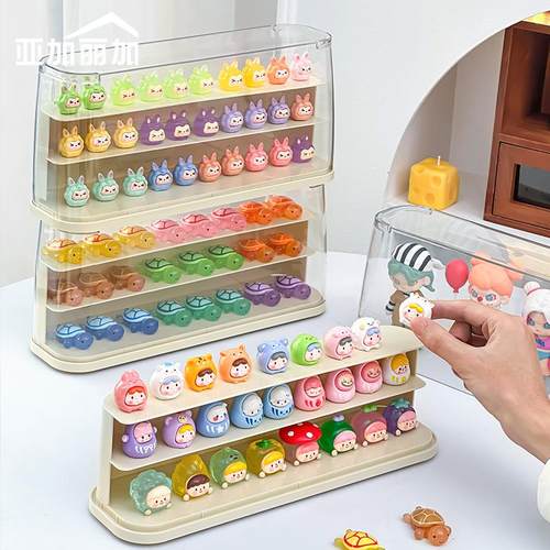 防尘萌粒手办收纳展示架