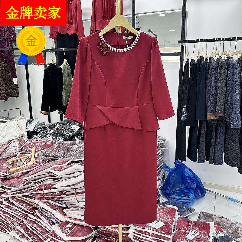 甘蒂名威婚宴礼服喜婆婆连衣裙