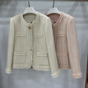 正品26-A21 时尚小香风外套女短款2026春新款洋气夹克小个子上衣