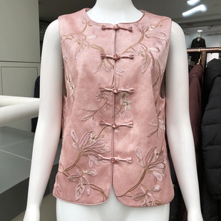 洋气马夹坎肩背心 盘扣马甲女2026春新款 希曼琳8808 国风新中式