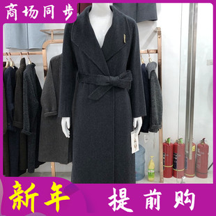 秋水兰熙825001 高档山羊绒双面呢大衣冬季新款韩版高支羊毛外套