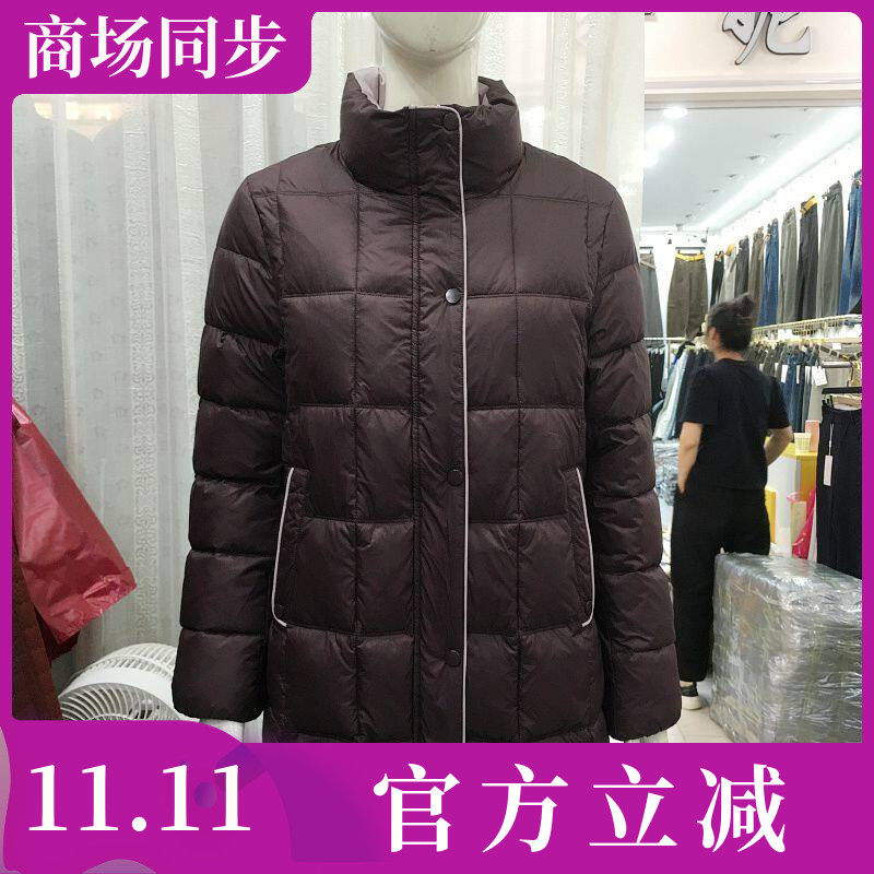 珊珊69-51 时尚中年立领羽绒棉衣女2026冬季新款韩版妈妈棉服棉袄