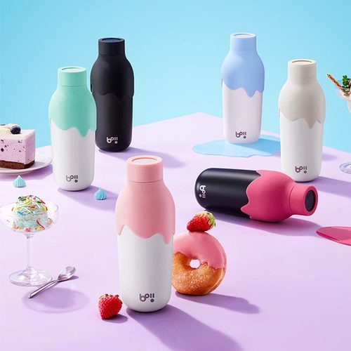 boii本因高颜值女生创意咖啡杯316保温水杯防漏办公车载可爱便携