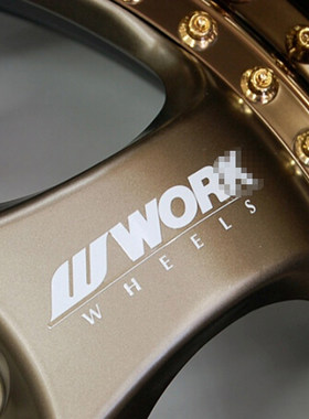 适用WORK轮毂贴纸车装饰