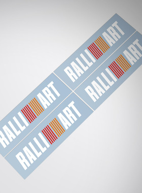 适用Mitsubishi ralliart wheel decal三菱EVO拉力赛轮毂汽车贴纸