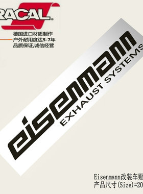 艾斯曼Eisenmann排气系统改装商标车贴纸ESM改装车身装饰贴花拉花