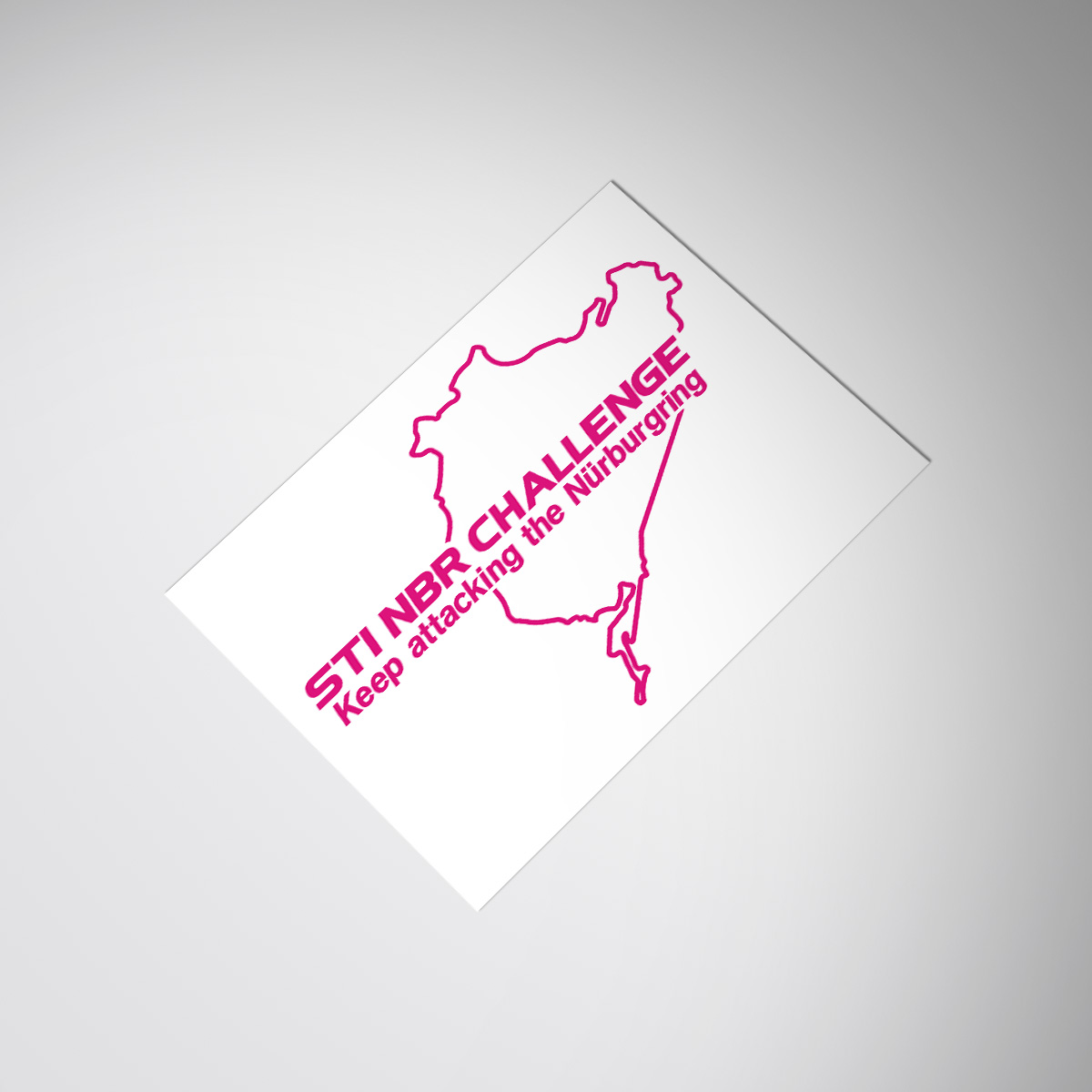 适用sti nbr challenge nurburgring decal纽博格林赛道贴纸贴花