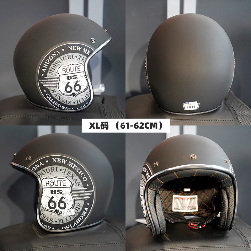 适用于哈雷印第安手绘彩绘四分之三盔半盔手工制作复古个性头盔