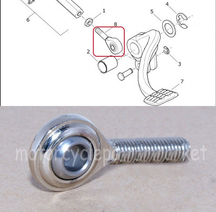 适用于哈雷750rod刹车连接头