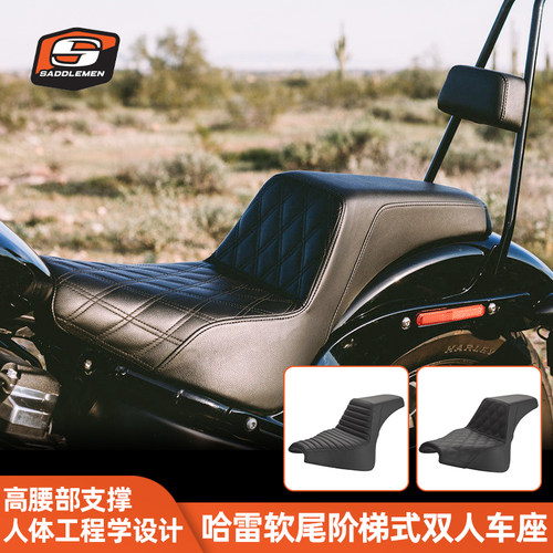 Saddlemen适用于哈雷双人座椅