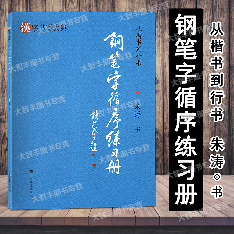 钢笔字循序练习册从楷书到行书 朱涛书 江苏美术出版社 字帖楷书到行书
