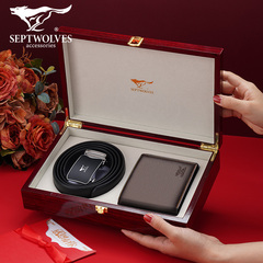 ví nam da bò Ví ngắn nam da bò Septwolves cho nam 2021 ví da bò mới cho bạn trai để gửi quà sinh nhật cho bố mua ví ví nam siêu nhỏ gọn