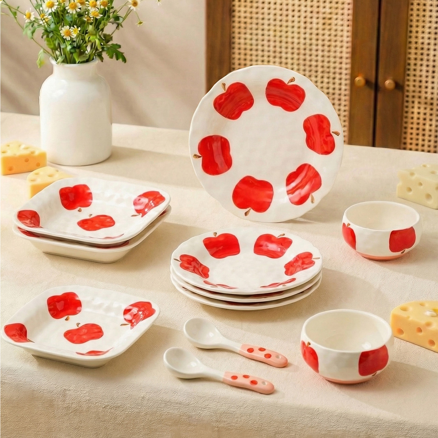 特别漂亮的碗家用2026新款高颜值陶瓷碗筷吃饭碗碟碗盘餐具套装