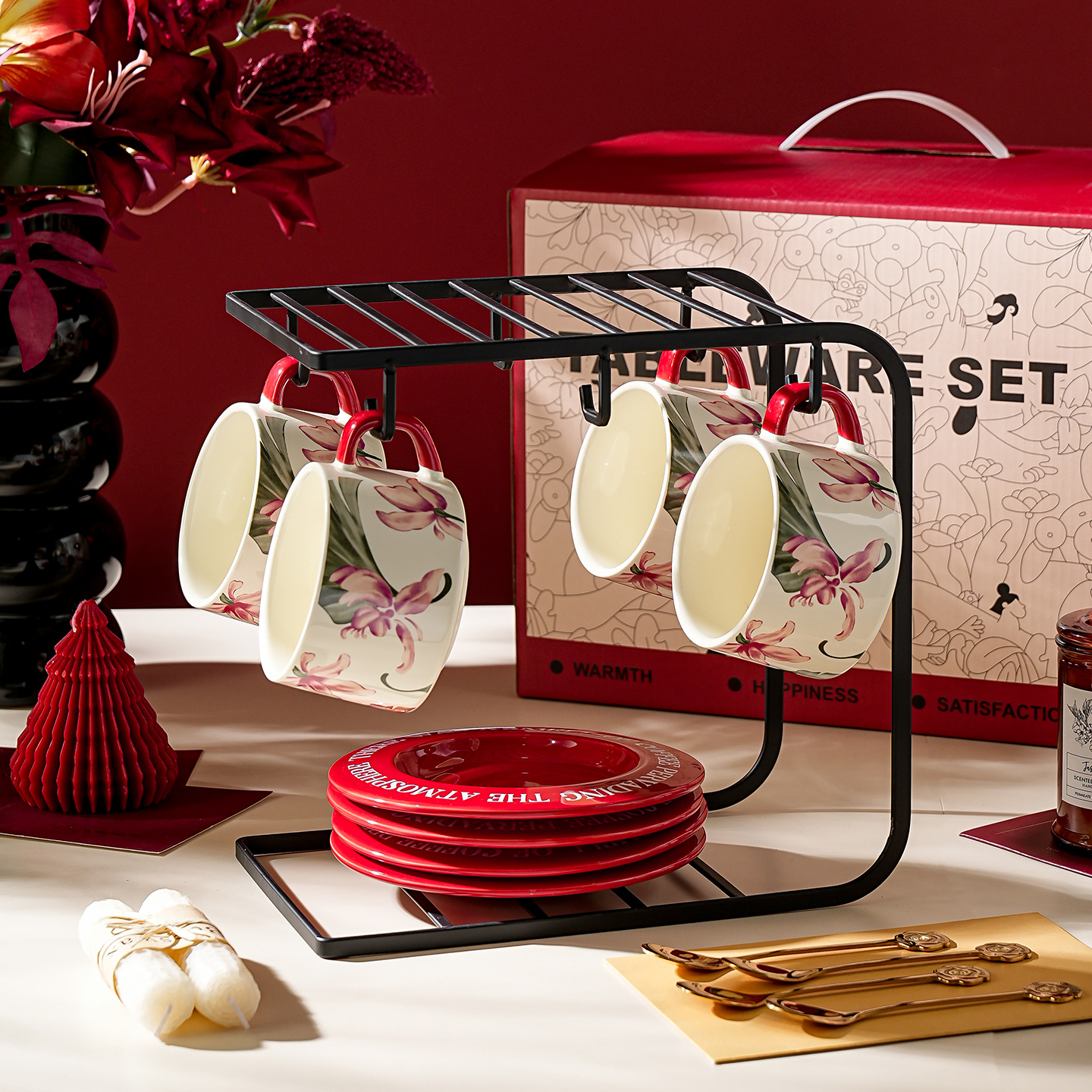 新婚结婚乔迁新居礼物陶瓷精致咖啡杯碟套装礼盒装创意下午茶具