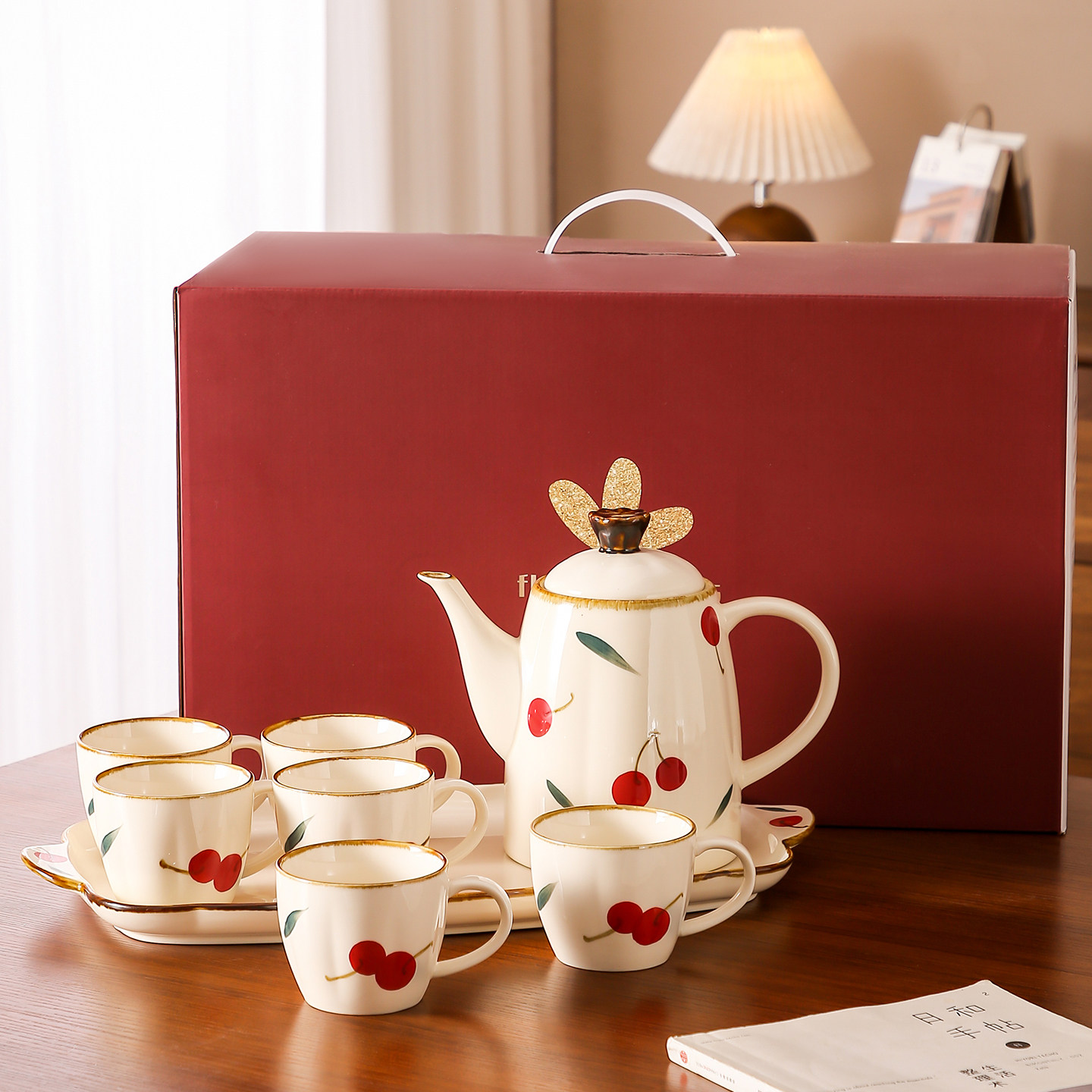 中式茶壶日式陶瓷茶杯年轻人功夫茶具套装礼盒送人结婚新婚礼物