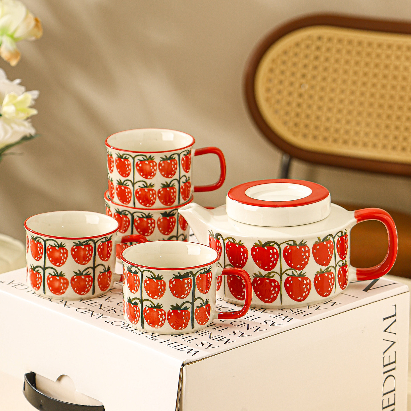 新年生日订婚结婚新婚礼物女生实用高级感礼品陶瓷水具套装送闺蜜