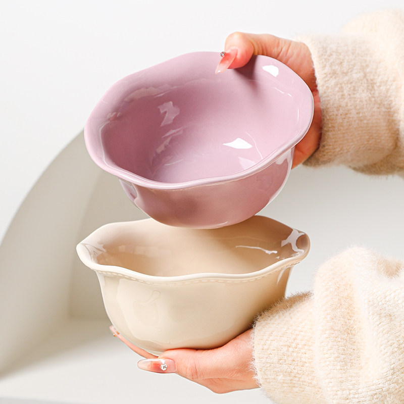 酸奶碗带勺高温陶瓷燕麦早餐碗特别好看的釉下彩甜品碗餐具碗单个,餐饮具,碗,淘宝优惠券,粉丝福利购,淘宝优惠卷