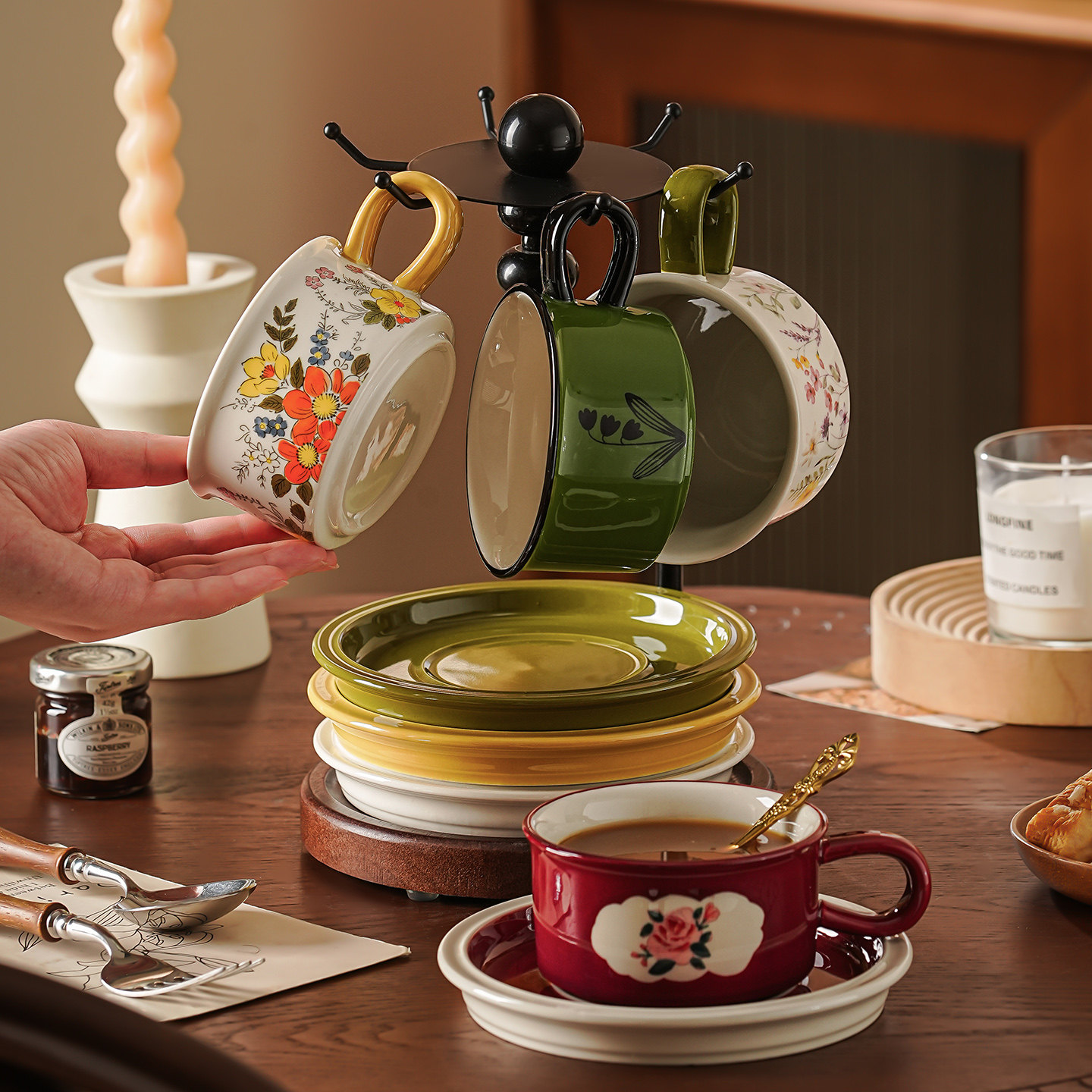 新婚礼物送新人伴手礼高级实用送闺蜜生日结婚礼物送新娘咖啡杯