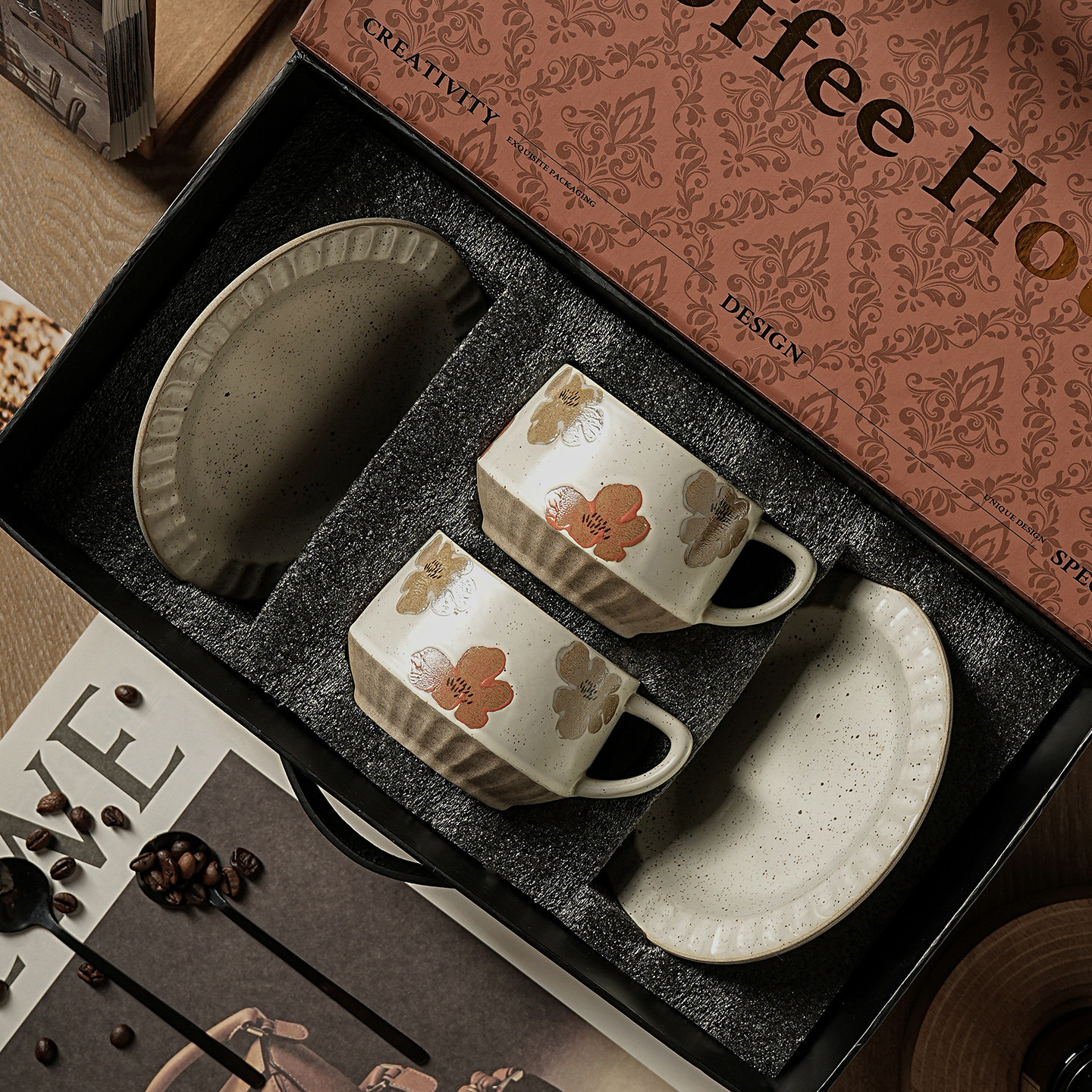 结婚新婚订婚礼物送新人送闺蜜送姐姐高级实用陶瓷咖啡杯伴手礼