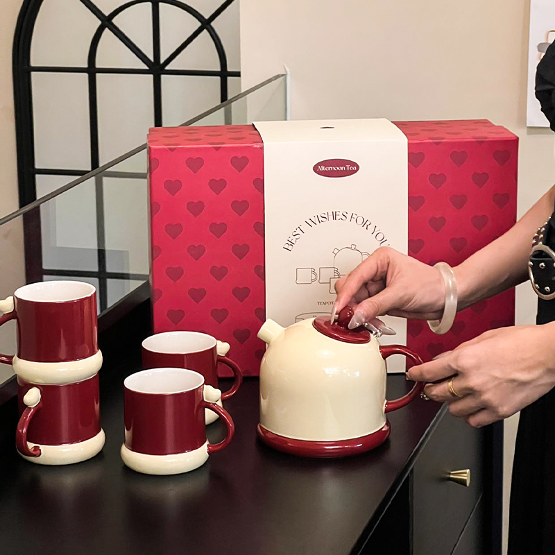 陶瓷新中式茶壶功夫茶具套装2025新款新婚送新人礼物送新娘送闺蜜