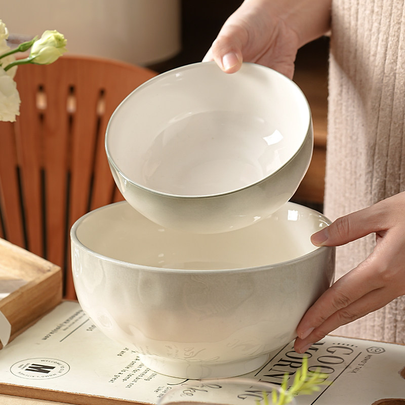 釉下彩陶瓷汤碗家用2026新款餐具日式拉面碗个人专用8英寸碗汤盆,餐饮具,碗,淘宝优惠券,粉丝福利购,淘宝优惠卷