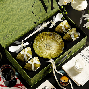 陶瓷餐具套装乔迁新居礼物乔迁之喜入宅碗具清新碗碟套装2026新款