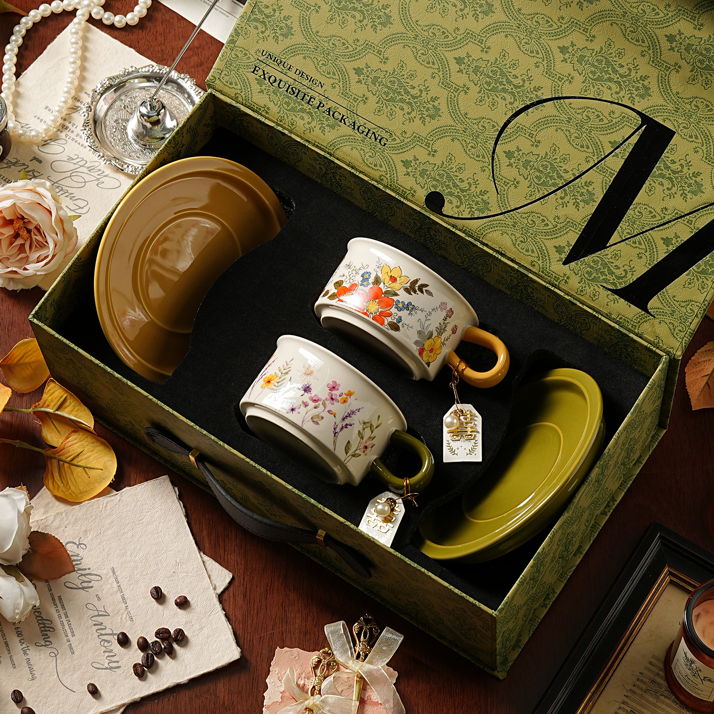 咖啡杯碟套装乔迁之喜新居入宅伴手礼盒新家创意送新人120元商品