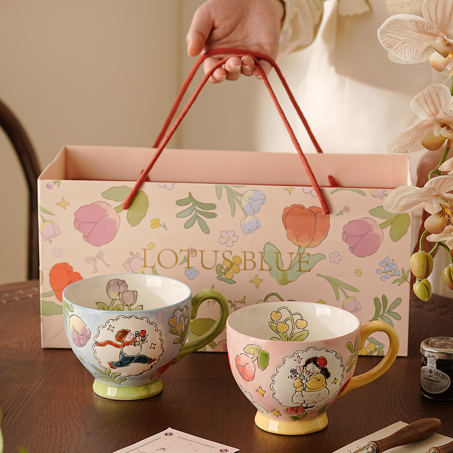 生日礼物新婚礼物女生送男友男生送女友情侣实用的高级感陶瓷杯子