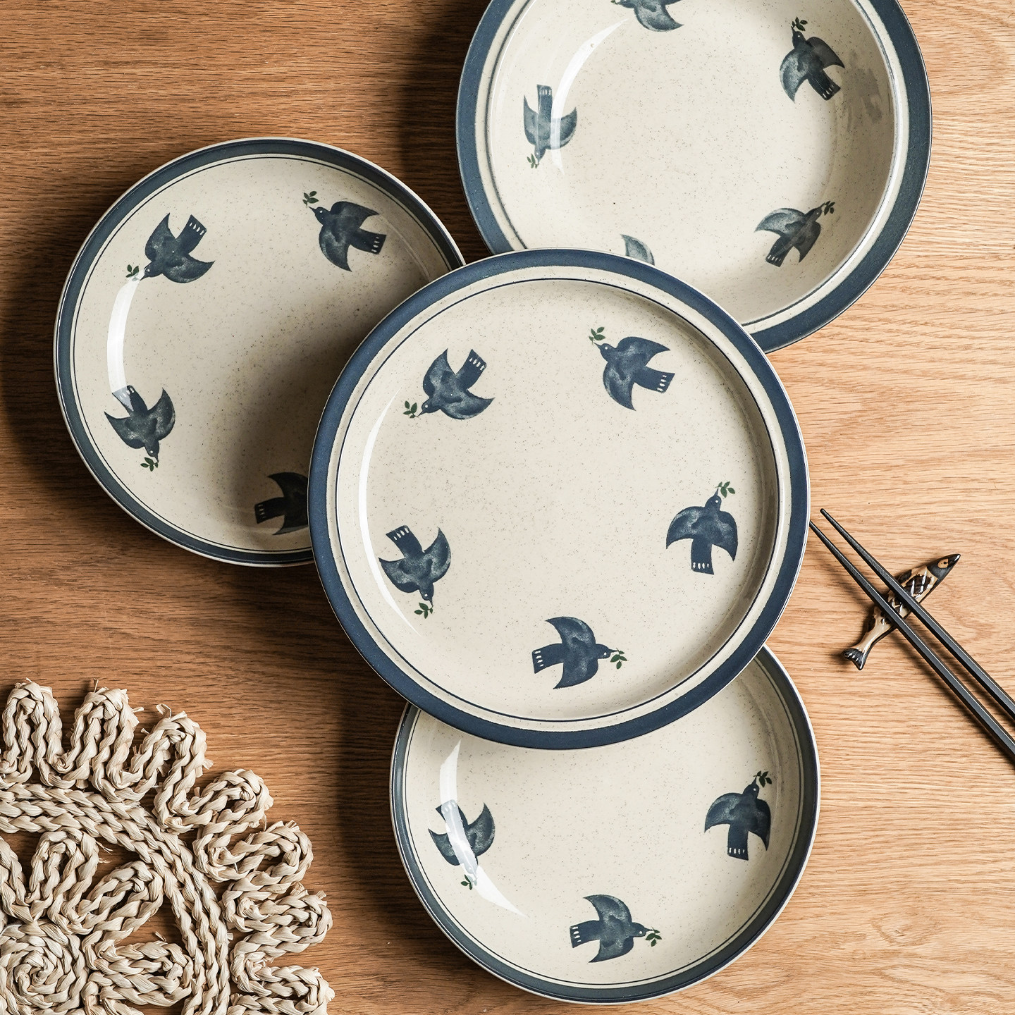 菜盘家用超好看高级感陶瓷盘子2026新款餐盘圆碟子特别好看的漂亮