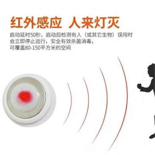 食品厂专用紫外线消毒灯具40W36W食品厂智能人体感应杀菌系统消毒