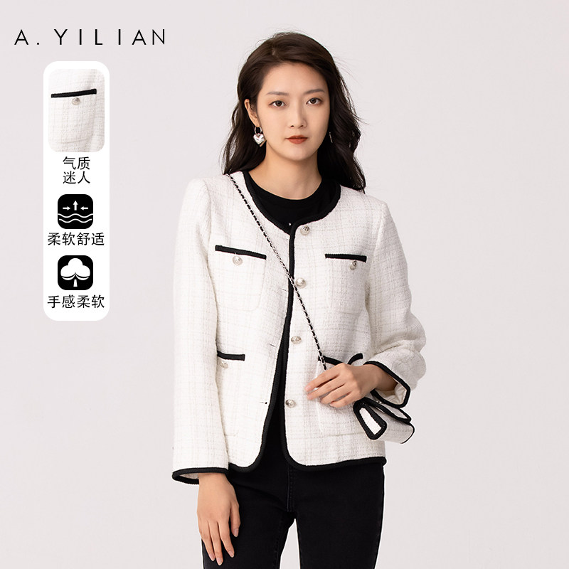 【商场同款】阿依莲2022年春季新款配送包包小香风外套